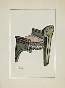 Sleigh Chair by Florence Truelson