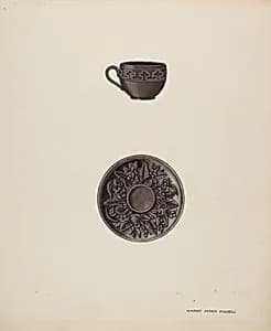 Small Cup and Saucer by Harry Mann Waddell
