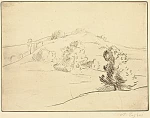 Small Hill (Le coteau) by Alphonse Legros