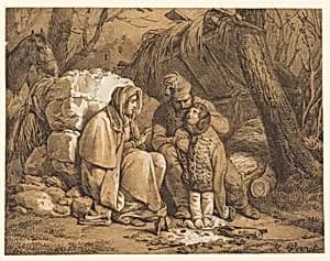 Soldier's Family Encamped by Horace Vernet