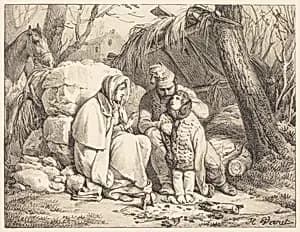 Soldier's Family Encamped by Horace Vernet