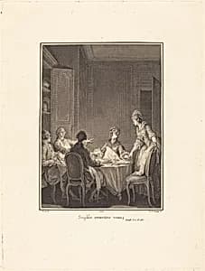 Sophie remettez-vous by Nicolas Delaunay after Jean-Michel Moreau