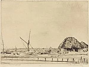 Southampton, from Eling by Muirhead Bone
