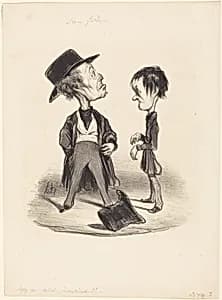 Soyez donc poli... i... by Honoré Daumier