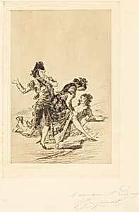 Spanish Scene (Scène espagnole) by Jules-Ferdinand Jacquemart after Francisco Goya
