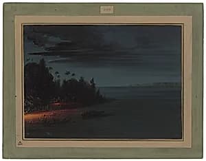 Spearing by Torchlight by George Catlin