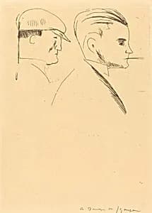 Spectators (Les Spectateurs) by André Dunoyer de Segonzac
