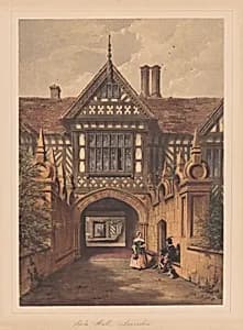 Speke Hall, Lancashire by Joseph Nash