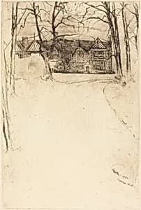 Speke Hall, No.1 by James McNeill Whistler