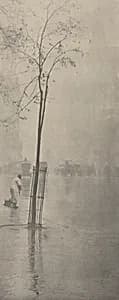 Spring Showers—The Street-Cleaner by Alfred Stieglitz