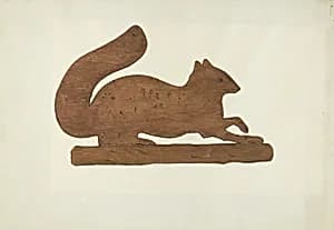 Squirrel Weather Vane by Mildred E. Bent