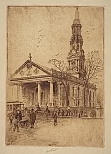 St. Paul's, Broadway, N.Y. by Charles Frederick William Mielatz