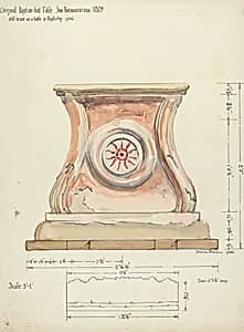 Stand for Baptismal Font by Edward Jewett