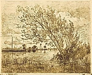 Stand of Alders (Le Bouquet d'aunes) by Charles-François Daubigny