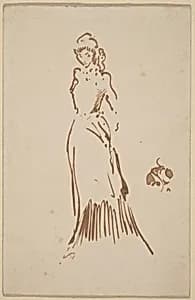 Standing Female Figure by James McNeill Whistler