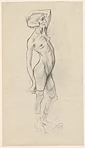 Standing Nude by Otto Dix