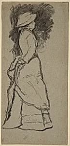 Standing Woman in Profile by Homer Dodge Martin