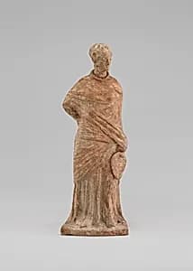 Standing Woman with Fan by Boeotian 3rd Century B.C.