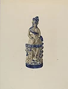 Statuette by Yolande Delasser