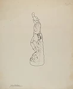 Statuette by Yolande Delasser