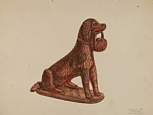 Statuette of a Dog by Frank Fumagalli