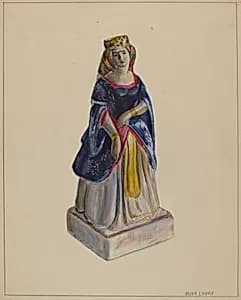 Statuette (Queen Victoria) by Mina Lowry
