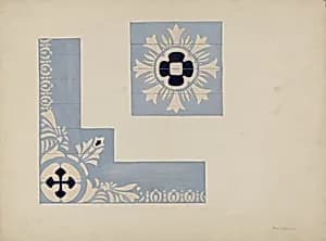 Stencil of Ceiling (Mariner's Church) by James McLellan