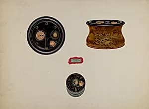 Stencilled Inkwells by Lawrence Flynn