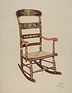 Stencilled Rocker by Lawrence Flynn