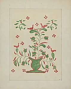 Stencilled Wall by Ray Holden