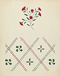 Stencilled Wall by Ray Holden