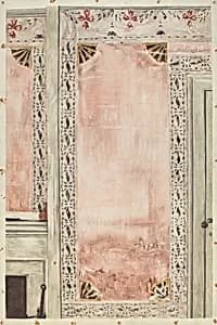 Stencilled Wall by Mildred E. Bent
