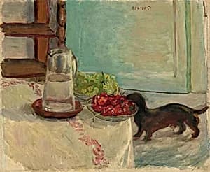 Still Life with Dog by Pierre Bonnard