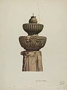 Stone Fountain by Raymond E. Noble