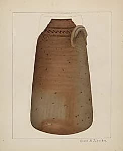Stoneware Churn by Annie B. Johnston