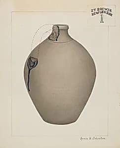 Stoneware Jug by Annie B. Johnston