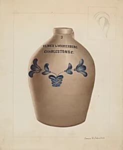 Stoneware Jug by Annie B. Johnston