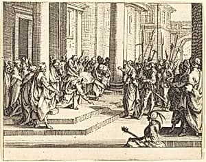 Stoning of Jesus by Jacques Callot