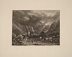 Storm in the Mountains by Alexandre Calame