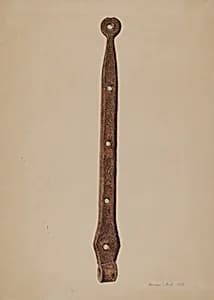 Strap Hinge for Door by Herman O. Stroh