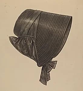 Straw Bonnet by Francis Law Durand
