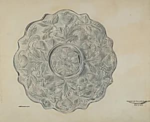 Strawberry Design Plate by Ralph Atkinson