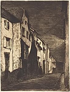Street at Saverne by James McNeill Whistler