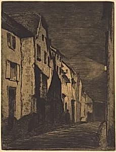 Street at Saverne by James McNeill Whistler