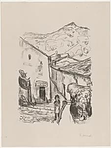 Street in Como by Edvard Munch