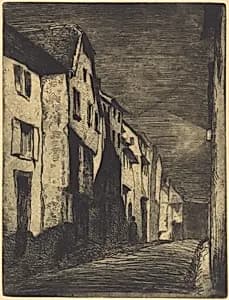Street in Saverne by James McNeill Whistler