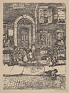 Street Scene (New York) by Jerome Myers
