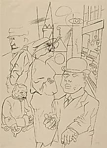 Street Scene by George Grosz