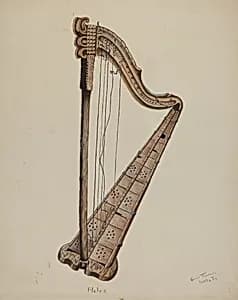 Stringed Harp by Grace Thomas