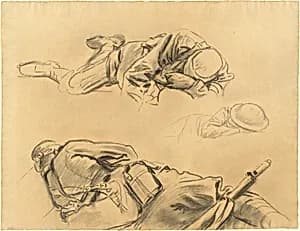 Studies for "Gassed" by John Singer Sargent